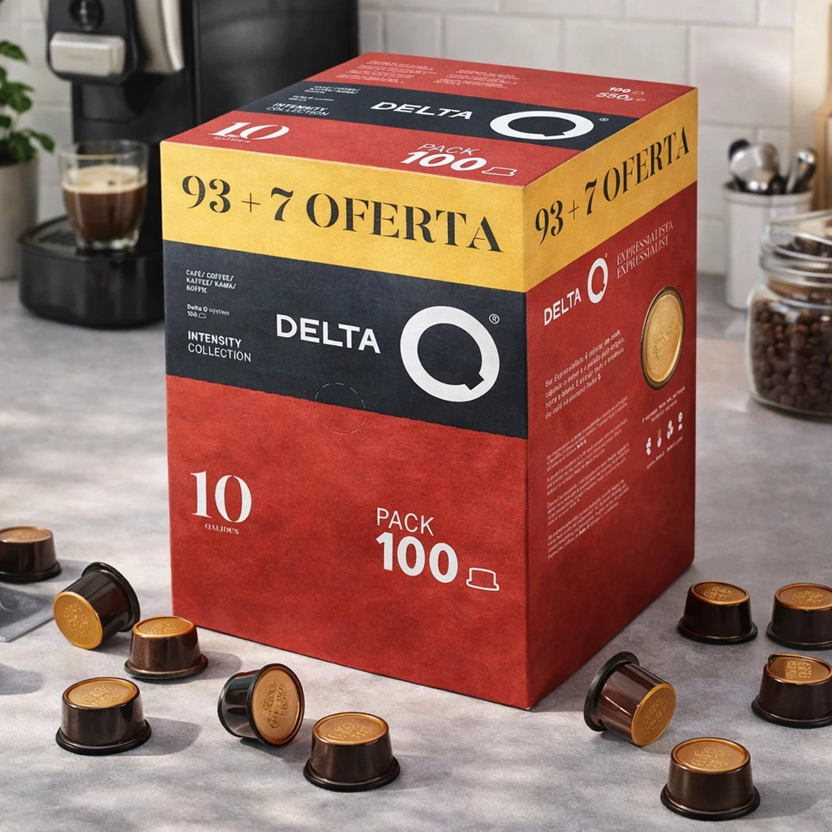 Y,sFactory DELTA 3 Classicケーブルセット Café Fácil - Cápsulas Delta Q Qalidus Pack Econômico – Combo 100