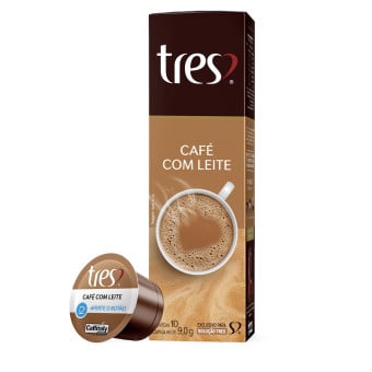 Cápsulas de Café com Leite 3 Corações - 10 un