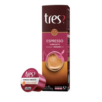 Cápsulas de Café Espresso Vibrante 3 Corações - 10 un