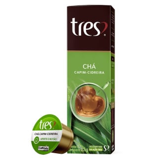 Cápsulas de Chá de Capim Cidreira 3 Corações - 10 un