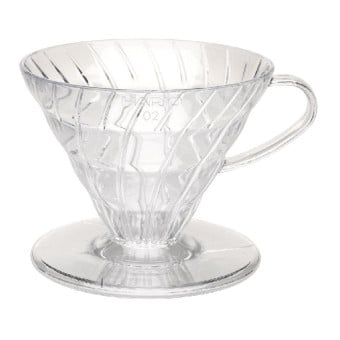 Coador para Café em Acrílico Hario V60 Transparente - Tamanho 02
