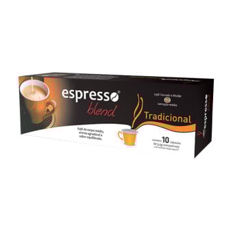 Cápsulas de Café Compatíveis com Nespresso Espresso Blend Tradicional