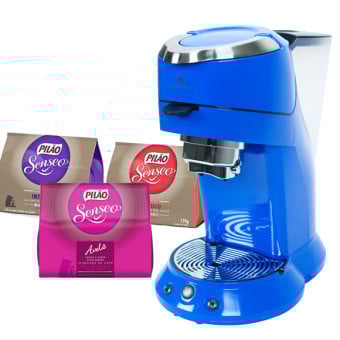 Kit Cafeteira Café Creme Espressione para Senseo + 3 Sachês