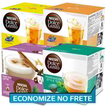 Kit 64 Cápsulas Nescafé Dolce Gusto Chás - Nestlé