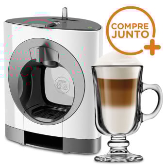 Cafeteira Expresso Dolce Gusto Oblo Branca 110v + 1 Taça de Café Mini Bill 120ml