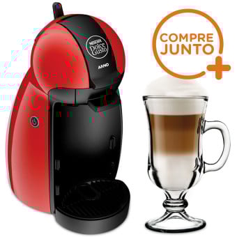 Cafeteira Expresso Dolce Gusto Piccolo Vermelha 110v + 1 Taça Nevada Irish Coffee 130ml