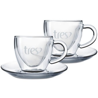 Conjunto de Xícaras para Café Três 100 ml - 2 un