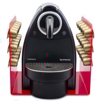 Porta Cápsula Acrílico Nespresso Vermelho - 30 un.