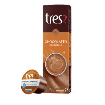 Cápsulas de Chocolatto Caramello 3 Corações - 10 un