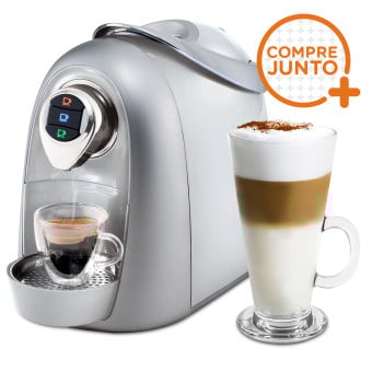 Cafeteira Expresso Três Corações Modo Branca 110v + 1 Taça de Café 250ml