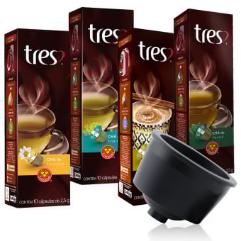 Kit Multicap Chás Latte 3 corações