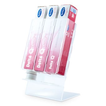 Porta Cápsula Acrílico Delta Q Caixa Transparente - 30 un