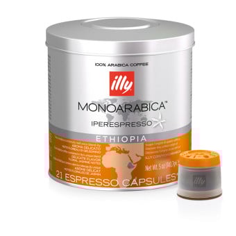 Capsulas Iperespresso Illy Caffè Monoarábica Etiópia - Lata 21 Unidades