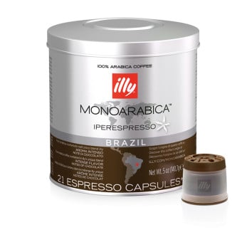Capsulas Iperespresso Illy Caffè Monoarábica Brasil - Lata 21 Unidades