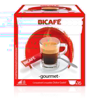 Cápsulas Compatível Dolce Gusto Gourmet Bicafé - 16 un