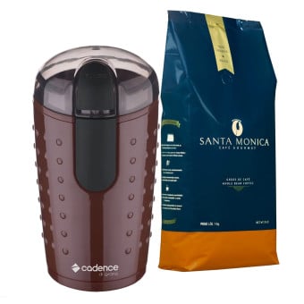 Moedor de Café Di Grano + Café em Grãos Santa Monica 1kg