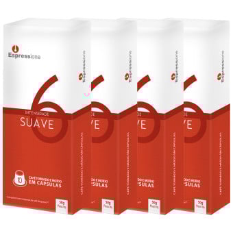 Capsulas de café compatíveis Nespresso Espressione Suave - 40 Cápsulas
