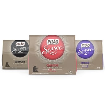 Kit 54 Sachês Soft Senseo Pilão Variados