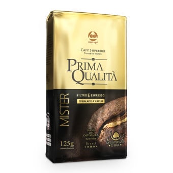 Café Torrado e Moído a Vácuo Prima Qualità Mister 125g