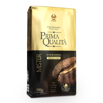 Café Torrado e Moído a Vácuo Prima Qualità Mister 500g