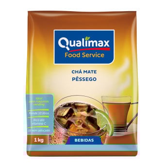 Chá Mate Pêssego Solúvel Qualimax 1 kg