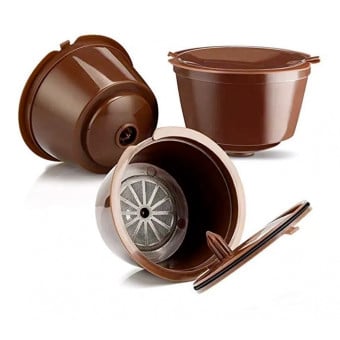 Kit 3 Cápsulas Reutilizável Recarregável Cafeteira Dolce Gusto