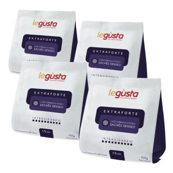 Kit Café Compatível Senseo Legusta Extraforte 60 un