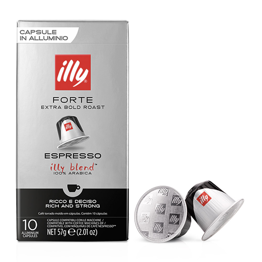 Cápsulas de Café Illy Forte - Compatíveis com Nespresso® - 10 un.