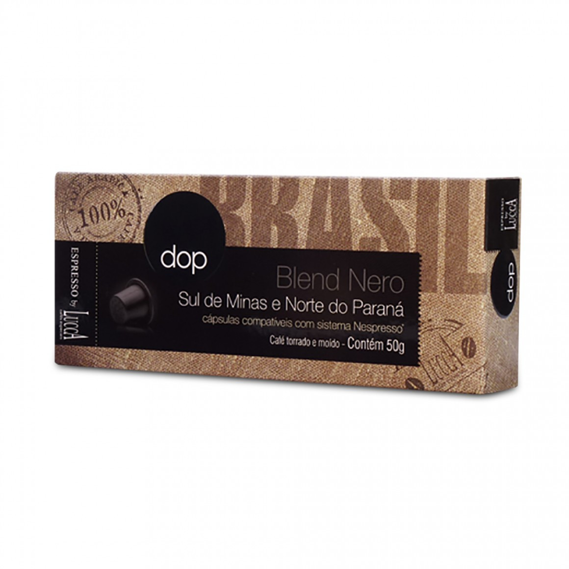 Cápsulas de Café Compatíveis com Nespresso Dop Blend Nero com 10 unidades