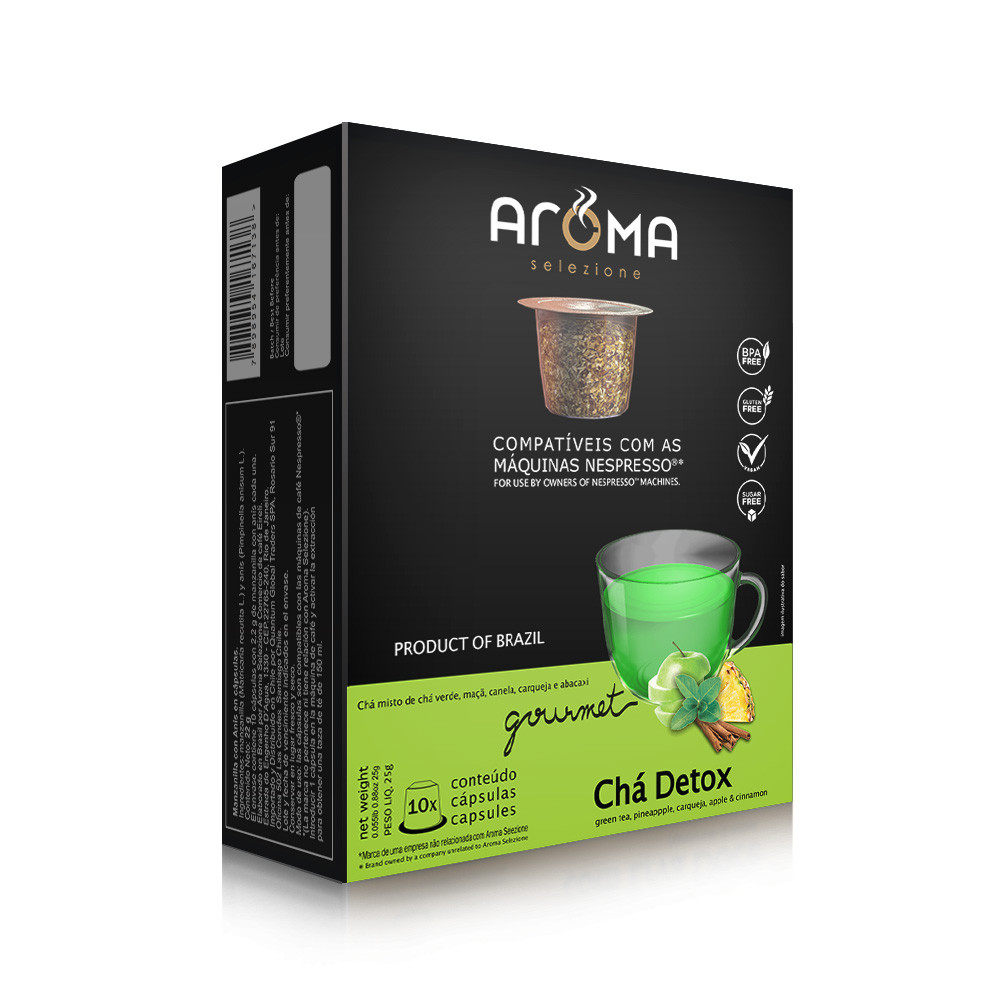 Cápsulas de Chá Detox Aroma - Compatíveis com Nespresso® - 10 un.