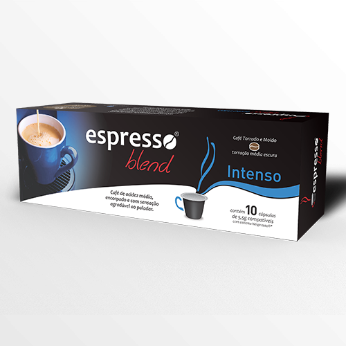 Cápsulas de Café Compatíveis com Nespresso Espresso Blend Intenso