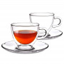 Xícaras para Chá ou Cappuccino em Vidro Duplo 250 ml - 2 un.