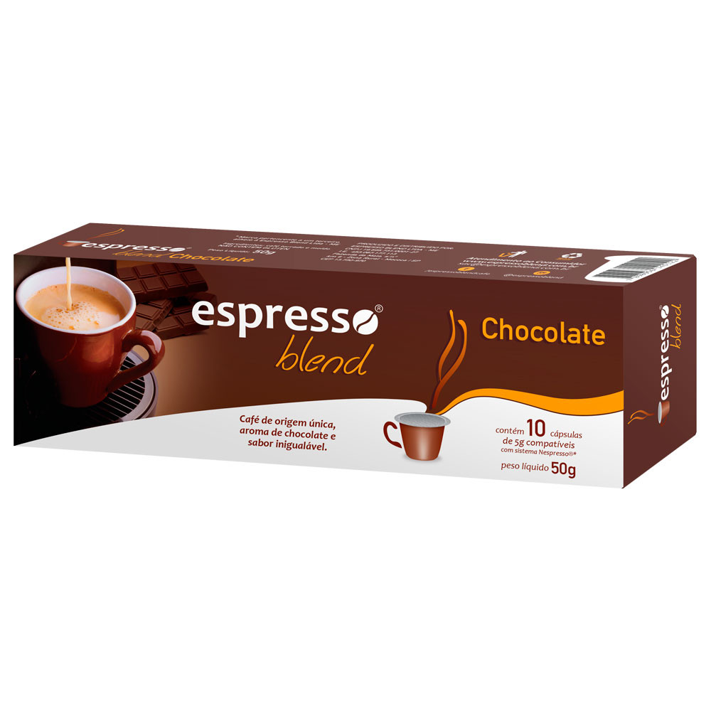 Café Fácil - Cápsulas de Café Espresso Blend Chocolate