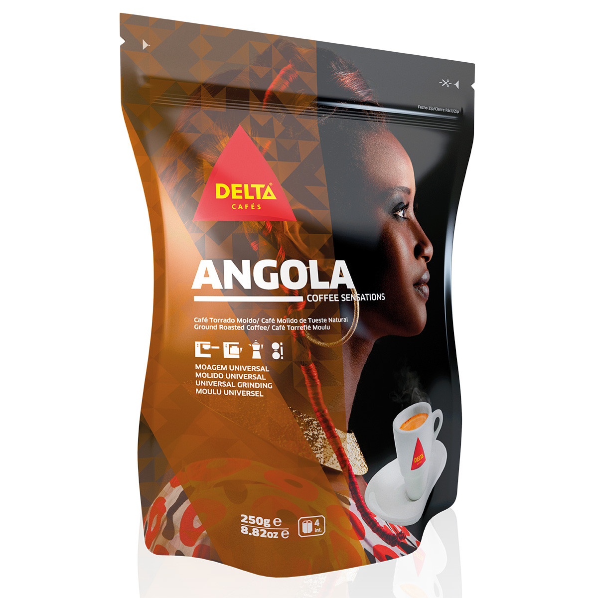 Café Torrado e Moído Delta Angola 250g