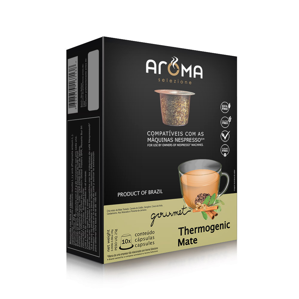 Cápsulas de Chá Thermogenic Mate Aroma - Compatíveis com Nespresso® - 10 un.
