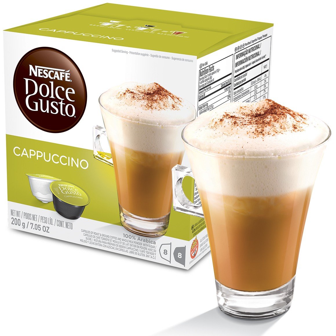 Café Fácil Cápsula Nescafé Dolce Gusto Cappuccino 16