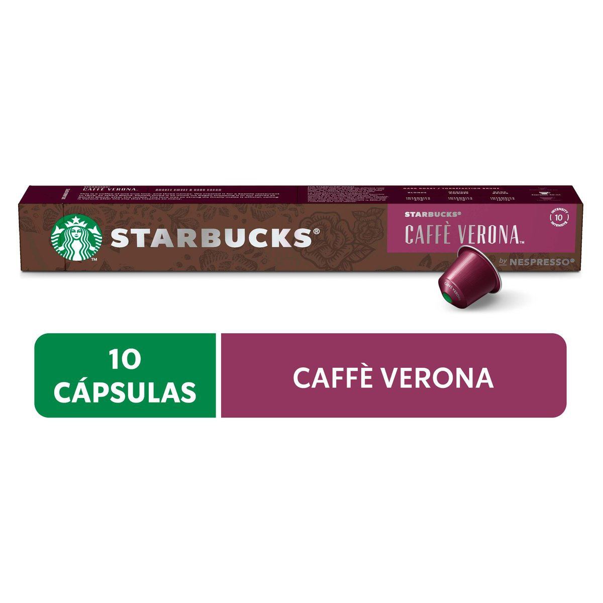 Cápsulas de Café Nespresso® Starbucks Caffè Verona - 10 un.