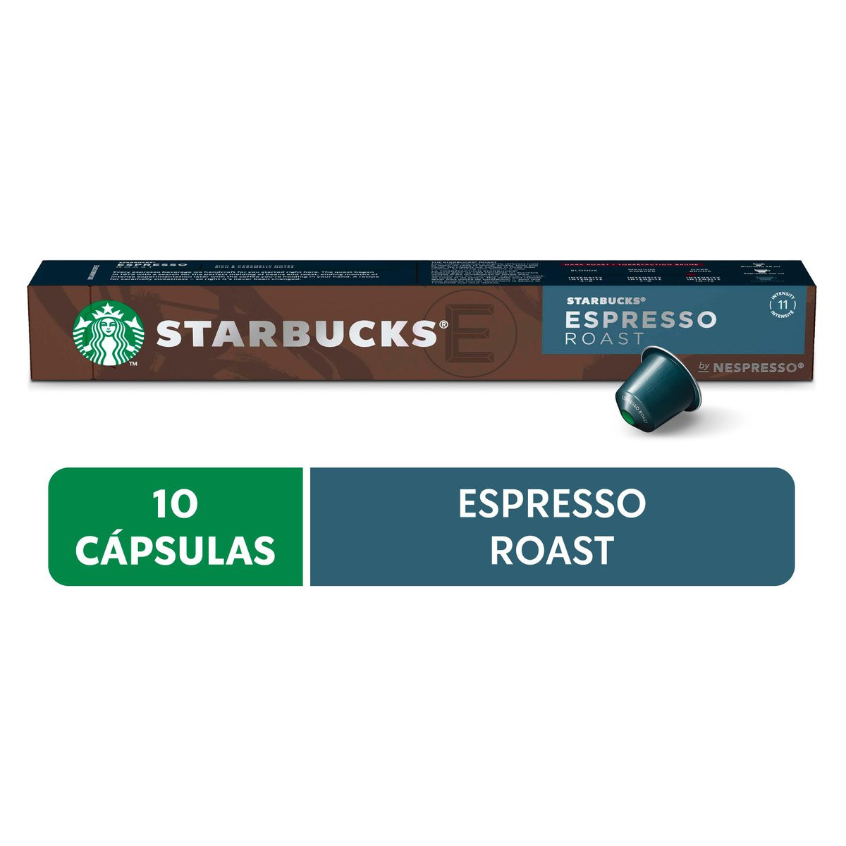 Cápsulas de Café Nespresso® Starbucks Espresso Roast - 10 un.