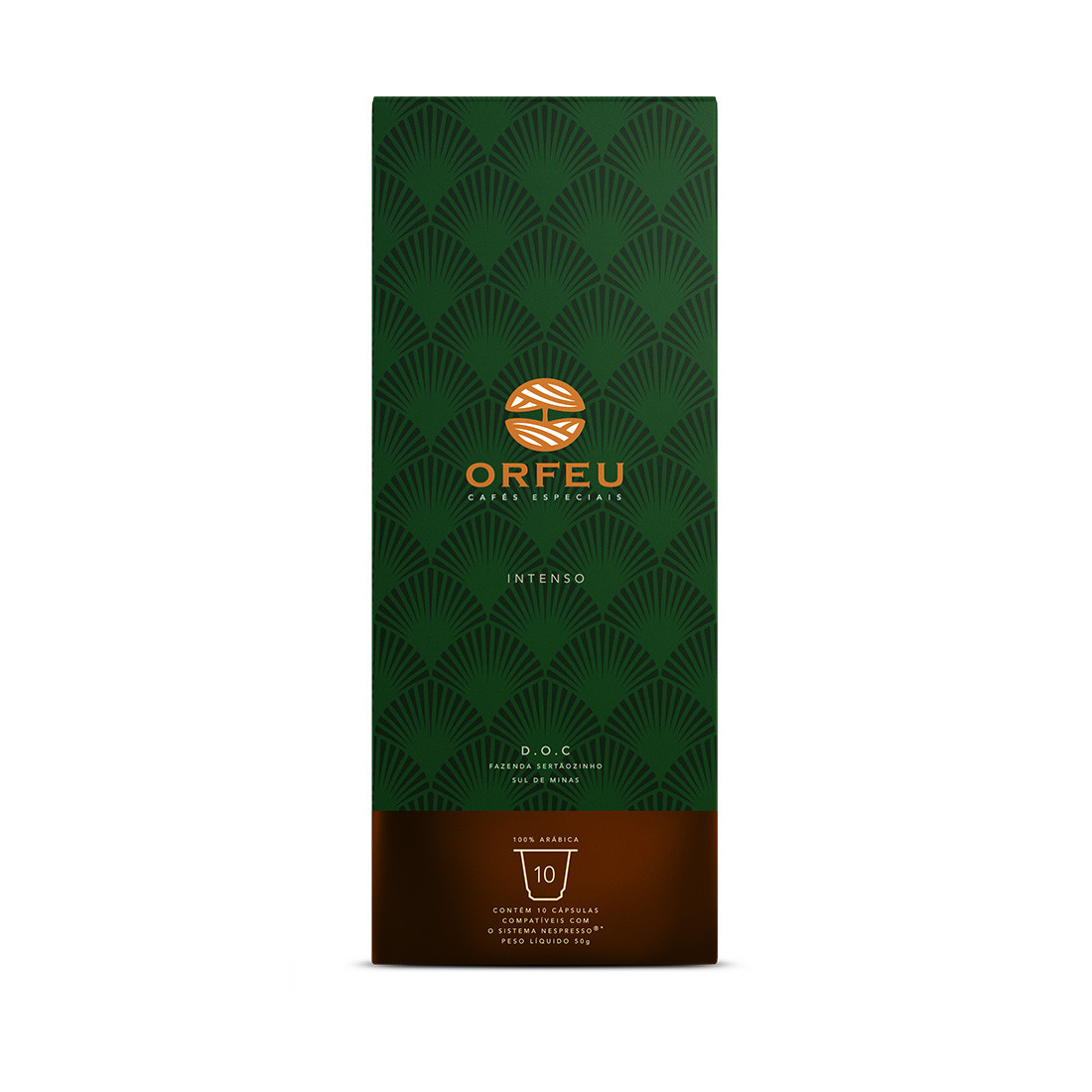 Cápsulas de Café Compatíveis com Nespresso Orfeu Blend Intenso - 10 cápsulas