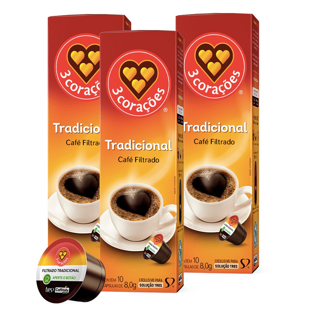 Café Fácil Kit 30 Cápsulas Tres