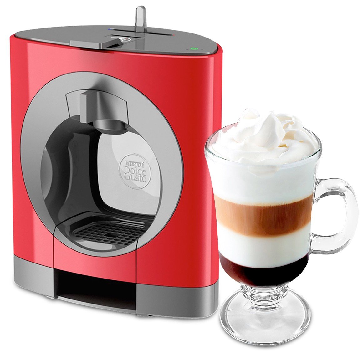 Café Fácil Cafeteira Expresso Dolce Gusto Oblo Vermelha