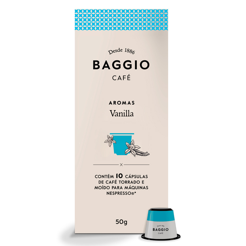 Cápsulas de Café Baggio Aromas Vanilla - Compatíveis Nespresso ® - 10 un.