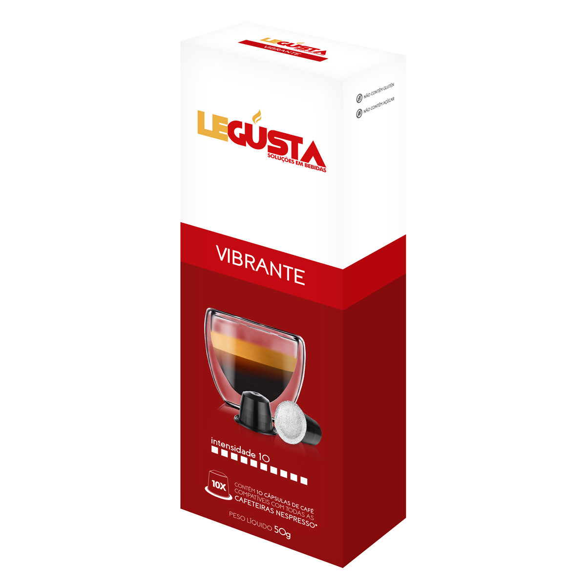 Cápsulas de Café Legusta Vibrante - Compatíveis com Nespresso® - 10 un.