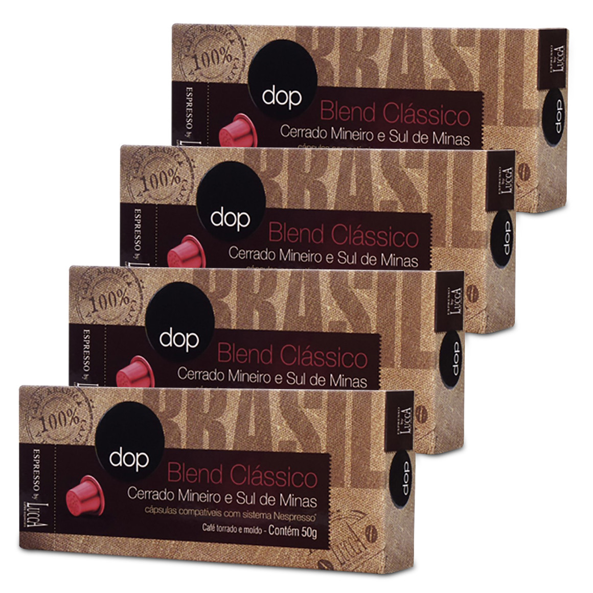 Kit Cápsulas de Café Compatíveis com Nespresso Dop Blend Clássico 40 un