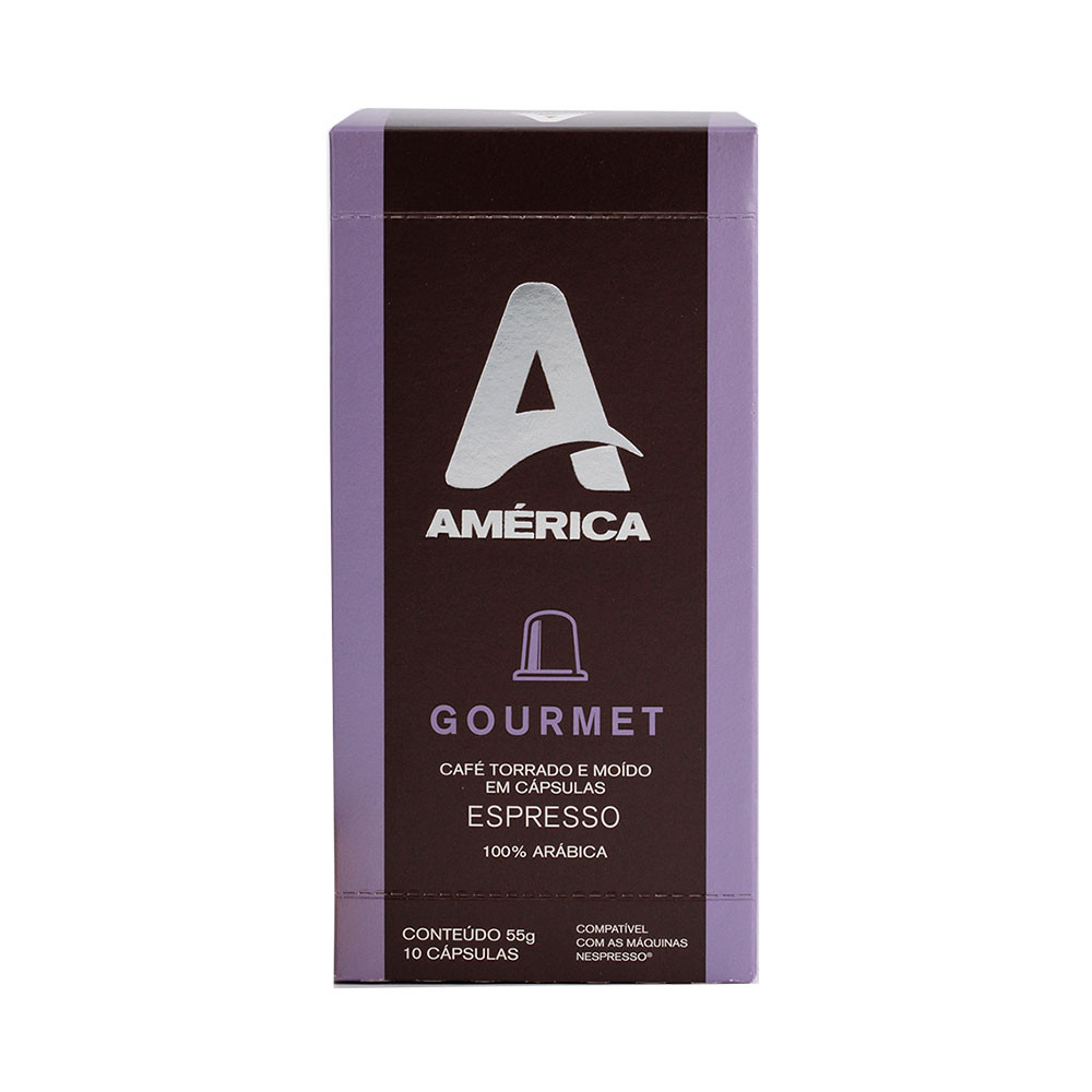Cápsulas de Café América Gourmet - Compatíveis com Nespresso® - 10 un.