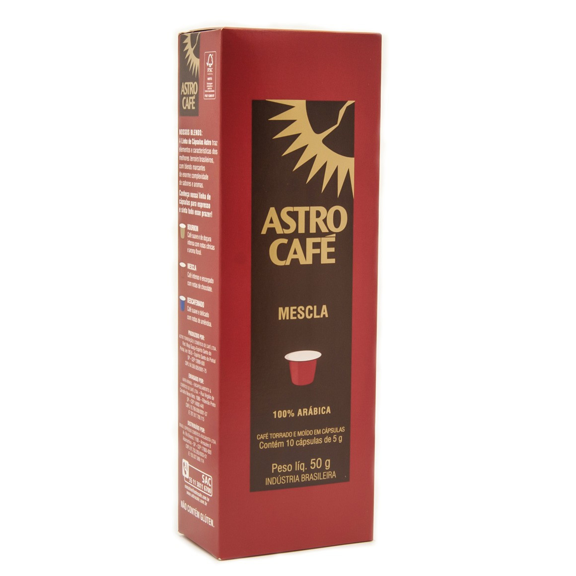 Cápsulas Compatíveis Nespresso Café Astro Mescla - 10 un.