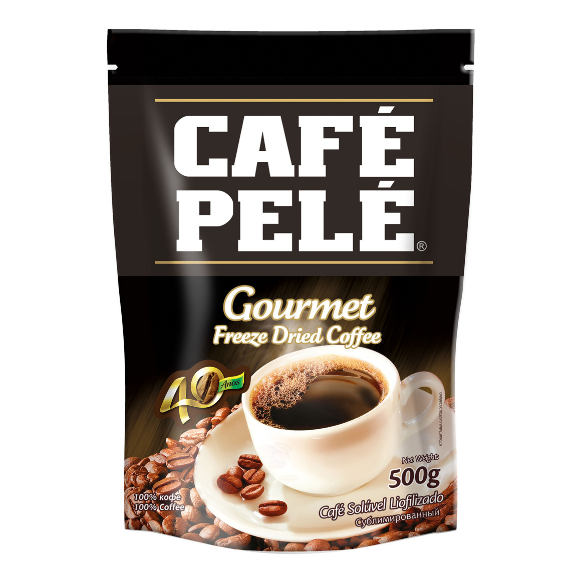 Café Pelé Solúvel Gourmet Liofilizado 500gr