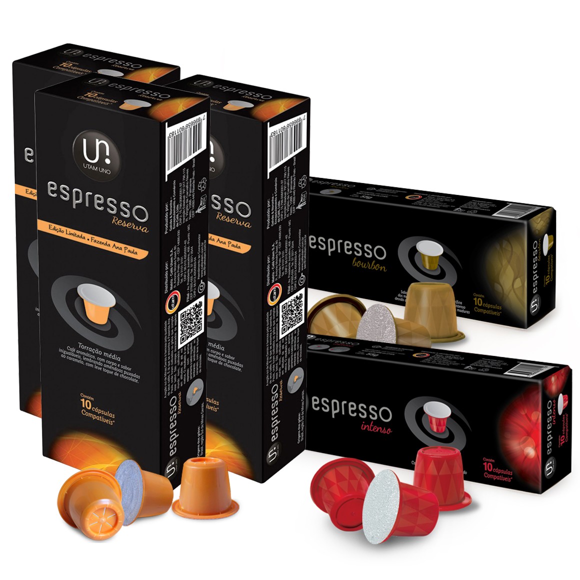 Cafe Facil Kit Capsulas De Cafe Utam Uno Compativeis Com Nespresso 50 Un