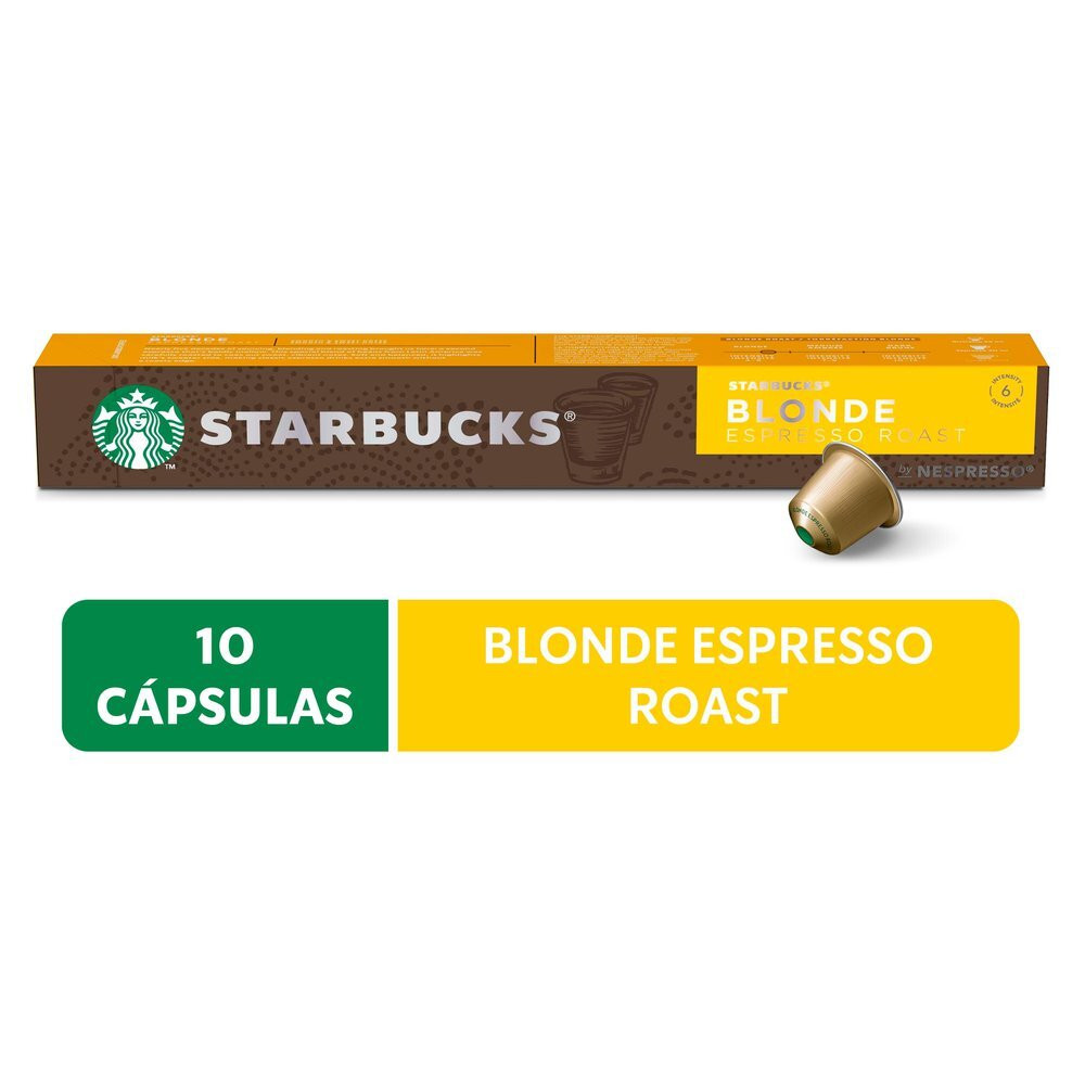 Cápsulas de Café Nespresso® Starbucks Blonde Espresso Roast - 10 un.