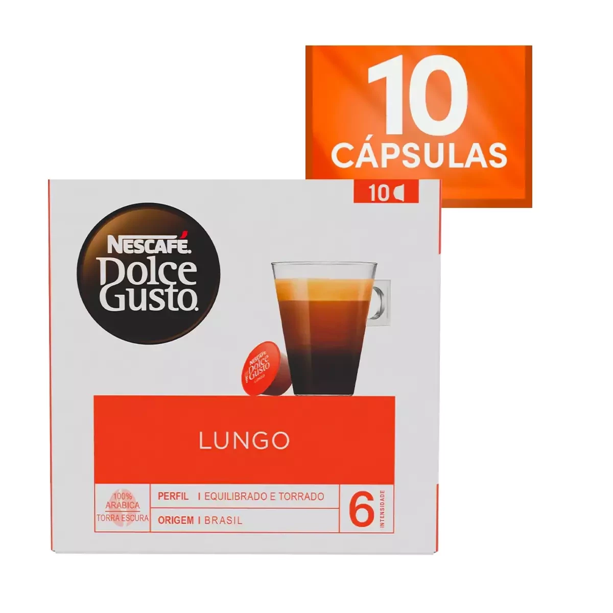 Cápsula Nescafé Dolce Gusto Café Lungo 10 un